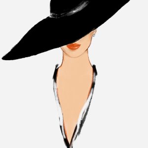 Elegant lady. Fashion illustration